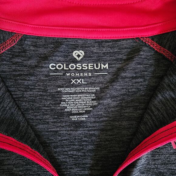 Colosseum Women's Rutgers Long Sleeve Quarter Zip Shirt XXL EUC - Picture 3 of 5